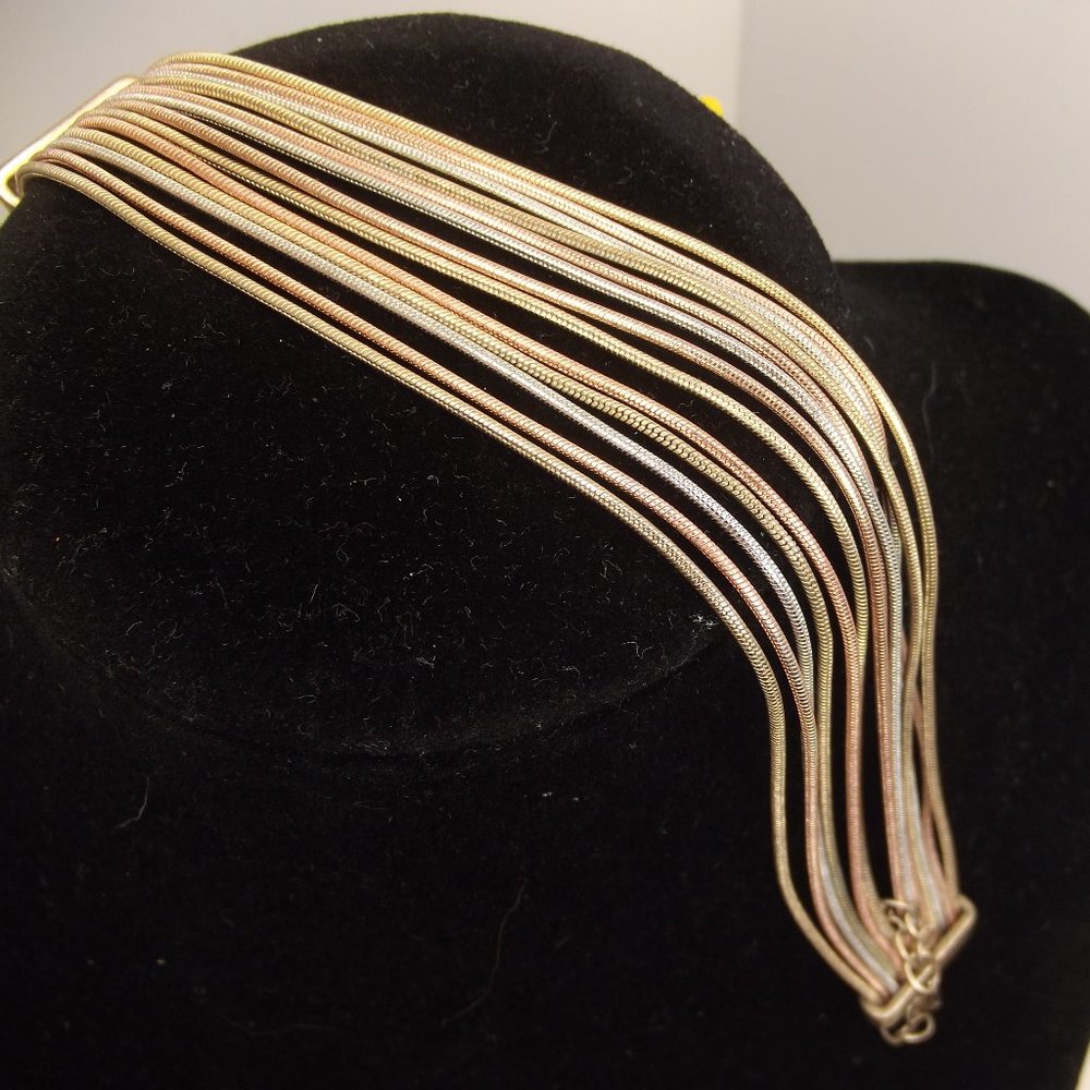 Bracelet Rose Gold Yellow Gold White Gold Multi Strand